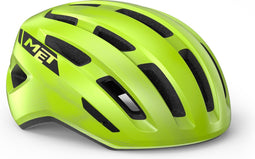 MET Miles - Fietshelm Unisex - Geschikt voor E-bike - Fluor Yellow Glossy (Geel) - M/L (58-61cm)