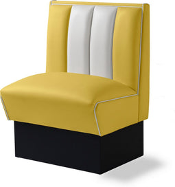 Bel Air Dinerbank Single Booth HW-70 Geel