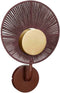 Mica Decorations Wandlamp Helge - 26x12x39 cm - Jute - Bruin