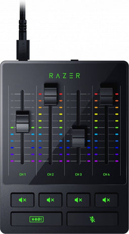 Razer Audio Mixer - 4-kanaals analoog mengpaneel - volledige audio controle - USB powered