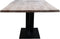 Old Inn - Eetkamertafel - Boomstamtafel - Industrieel - Eikenhout - Metalen V-poot - 220x100x76cm