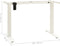 vidaXL - Zit-stabureauframe - elektrisch - gemotoriseerd - wit