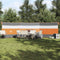 vidaXL - Windscherm - camping - waterdicht - 508x130 - cm - grijs - en - oranje