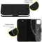 Accezz Wallet Softcase Bookcase Samsung Galaxy A22 (5G) - Kunstleer - 3 Pashouders - Zwart