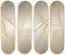 Wanddecoratie Home ESPRIT Gouden Blad van een plant 72 x 1,5 x 68 cm