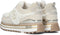 Liu Jo Maxi Wonder 48 - Lage sneakers - Off white suède met fluffy textiel - Beige