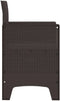 vidaXL - Tuinmeubelen - met - kussens - 2 - stuks - Bruin - Poly - Riet