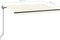 vidaXL - Luifel - automatisch - met - LED - en - windsensor - 400x350 - cm - crèmekleur