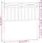 vidaXL - Hoofdbord - 100 - cm - metaal - wit