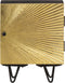 vidaXL - Nachtkastje - met - messing - voorkant - 40x30x50 - cm - massief - mangohout