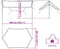 vidaXL - Kampeerluifel - waterdicht - 460x305x210 - cm - oranje