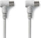 Nedis Coaxkabel | IEC (Coax) Male | IEC (Coax) Female | Vernikkeld | 90 dB | 75 Ohm | Dubbel Afgeschermd | 3.00 m | Rond | PVC | Wit | Polybag