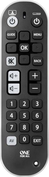 One For All URC6820 - Universele Afstandsbediening - Zapper - Zwart