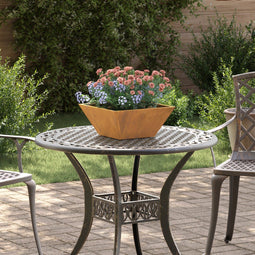 vidaXL - Tuinmand - Plantenbak - 35x35x15 - cm - Weerbestendig - Staal