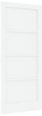 vidaXL - Interne - Deur - 'ORKDAL'Wit - 86x198,5x4 - cm - Massief - Vurenhout