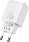 Baseus CCXJ-B02 - Compact Oplader - 20W Snelladen met USB-A en USB-C - Wit