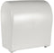Compact Autocut Dispenser – Wit – Gerecycled kunststof – Voor handdoekrollen tot Ø19,5 cm