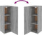 vidaXL - Tv-meubelen - 2 - st - 30,5x30x90 - cm - bewerkt - hout - grijs - sonoma - eiken