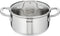 Tefal Virtuoso Pannenset 5-delig - Hoge kookpan Ø 22 cm + Steelpan Ø 16 cm + Kookpannen Ø 18 cm Ø 20 cm Ø 24 cm - RVS - Inductie