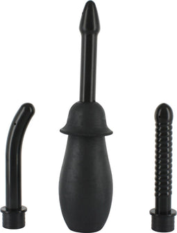 Seven Creations - Anale Douche - Kit Met 3 Opzetstukken - Zwart