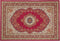 KARAMAN - Laagpolig vloerkleed - Rood - 160 x 230 cm - Polyester