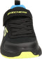 Skechers Dynamic Tread - Jongens Sneakers - Slip-on - Air-Cooled Memory Foam - Black/Blue/Lime - Maat 28