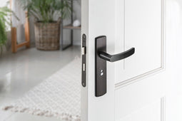 AXA deurkrukset Curve klik blindschild met wc-/badkamersluiting zwart