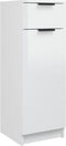vidaXL - Badkamerkast - 32x34x90 - cm - bewerkt - hout - hoogglans - wit