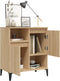 vidaXL - Dressoir - 60x35x70 - cm - bewerkt - hout - sonoma - eikenkleurig