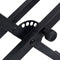 vidaXL - Keyboardstandaard - X-frame - dubbel - versterkt - zwart