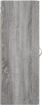vidaXL - Hangkast - 34,5x34x90 - cm - grijs - sonoma - eikenkleurig