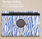 imoshion Tablet Hoes - Geschikt voor Samsung Galaxy Tab S9 11.0 inch FE / Galaxy Tab S10 FE - 360° Draaibare Design Bookcase 2.0 - White Blue Stripes