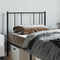 vidaXL - Hoofdbord - 90 - cm - metaal - zwart