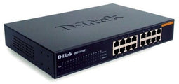 D-Link DES-1016D - Unmanaged netwerkswitch - 16-poorts 10/100 Mbps - Hoogte 29,1mm