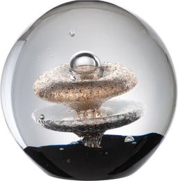 J-Line Presse Papier 3Lagen Glas Goud/Zilver/Zwart Medium