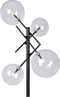 Atmooz - Vloerlamp Mucho - Staande Lamp - Stalamp - Voor binnen - Woonkamer - Zwart - Hoogte = 190cm - Metaal