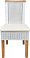 SVJ Eetkamerstoelen - 54x47x97 cm - Rotan - Wit - Set van 6