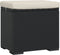 vidaXL - Hocker - met - kussen - 40x30x40 - cm - poly - rattan - zwart