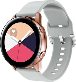 iMoshion Bandje Geschikt voor Samsung Galaxy Watch Active 2 (44mm) / Galaxy Watch Active 2 (40mm) / Galaxy Watch (42mm) / Galaxy Watch 40 mm / Galaxy Watch 3 41mm - iMoshion Siliconen bandje - Lichtgrijs