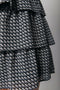 Colourful Rebel Kimi - Geometric Mini Jurk - Wijduitlopende fit Lange mouw Inclusief riem