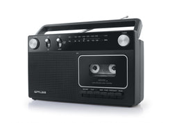 Muse M-152 RC - Draagbare radio/cassetterecorder - FM-radio en opnamefunctie - Zwart