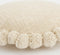 In The Mood Collection - Pom pon Sierkussen - H10 x Ø40 cm - Katoen - Off white