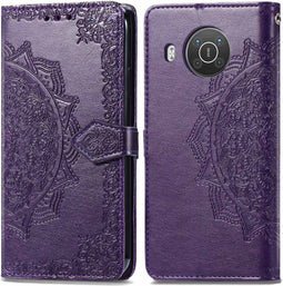 iMoshion Hoesje Geschikt voor Nokia X20 / X10 Hoesje Met Pasjeshouder - iMoshion Mandala Bookcase - Paars