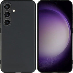 iMoshion Hoesje Geschikt voor Samsung Galaxy S24 Hoesje Siliconen - iMoshion Color Backcover - Zwart