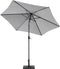 Beliani VARESE - Parasol - Grijs - Kunststof