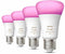 Philips Hue White en Color Ambiance E27 - Slimme LED-lampen 800 lumen - Bluetooth (4-pack)
