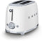 Smeg TSF01WHEU - Broodrooster - 950W 2 sleuven 6 bruining-niveaus - Wit