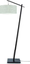 GOOD&MOJO Vloerlamp Andes - Zwart/Naturel - 72x47x176cm - Scandinavisch,Bohemian - Staande lampen voor Woonkamer - Slaapkamer