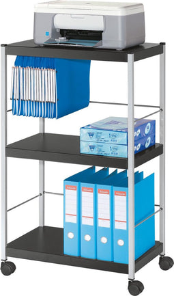 Paperflow universele mobiele trolley, zwart, large