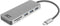 ACT AC7050 - USB-C Hub - 3x USB-A - Kaartlezer - PD Pass-Through - Grijs